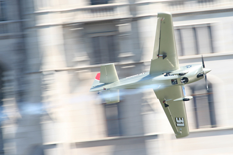 Rocketing along the tightest and one of the most difficult tracks of the whole Air Race season